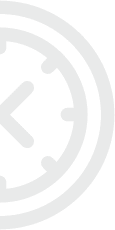 A minimalist black and white clock icon showing 8:00.